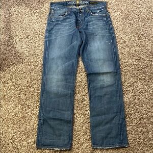 Lucky Brand Blue Straight Jeans Classic Style